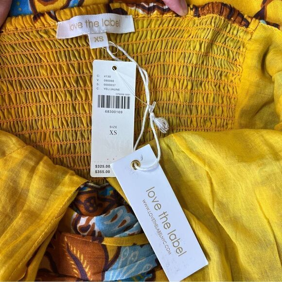 NEW Love The Label Ivy Dress in Sam Yellow XS Halter Midi - Picture 8 of 14